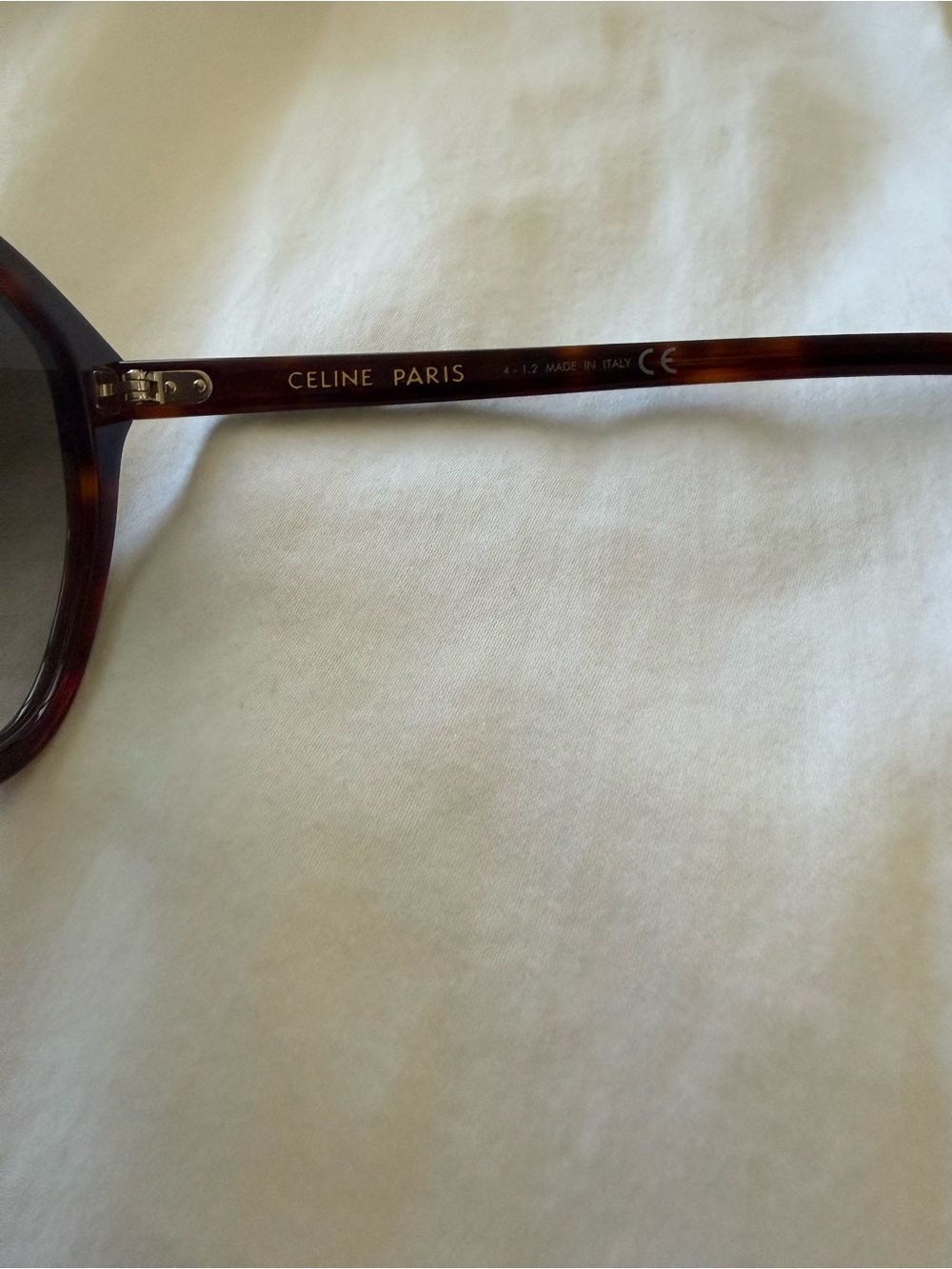 Celine Tortoise Shell Round Women’s Sunglasses - Brown - Picture 4 of 6